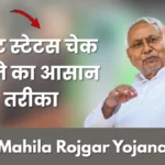 Mahila Rojgar Yojana Payment Status